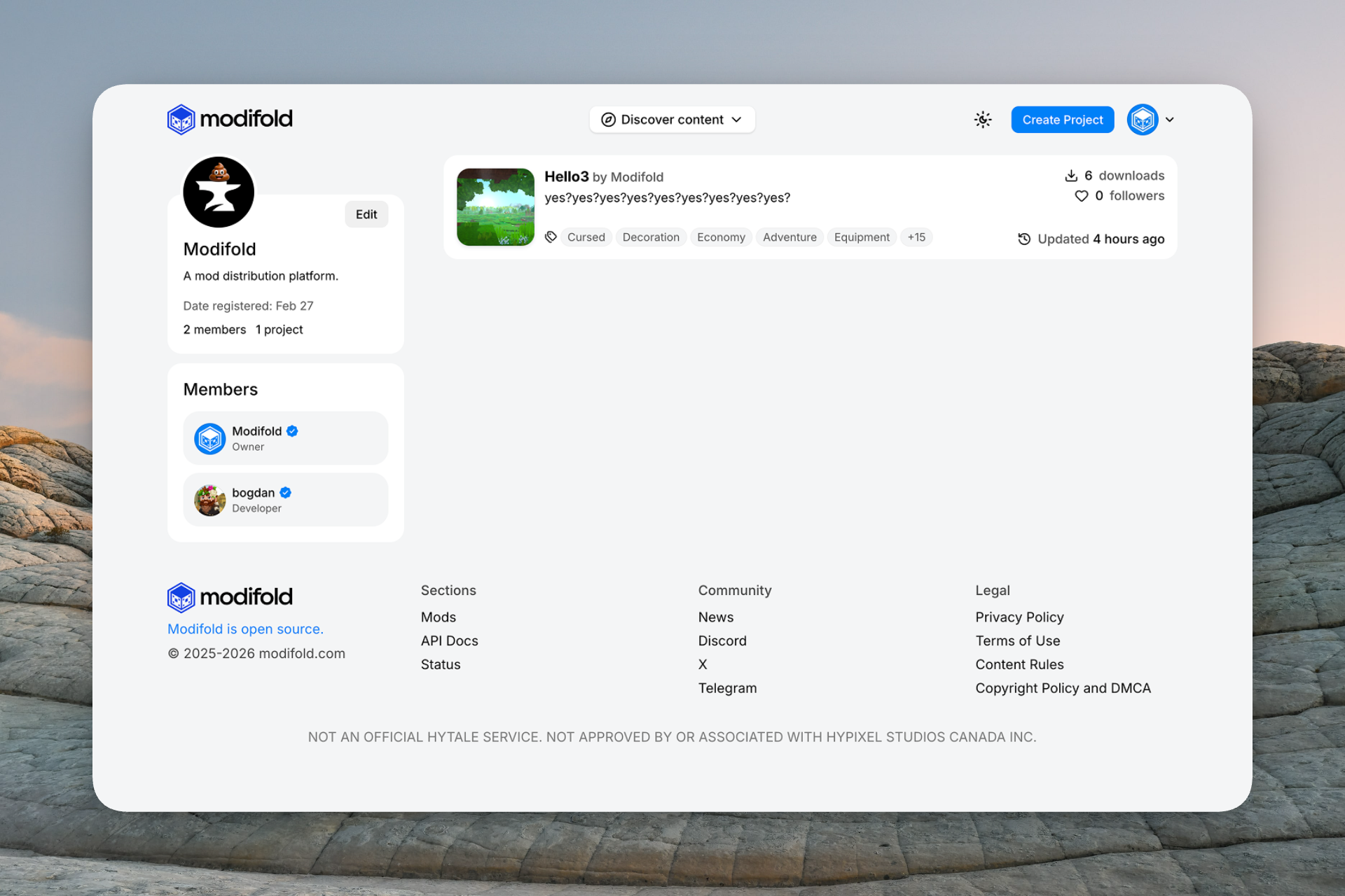 Creator Update: Organizations on Modifold