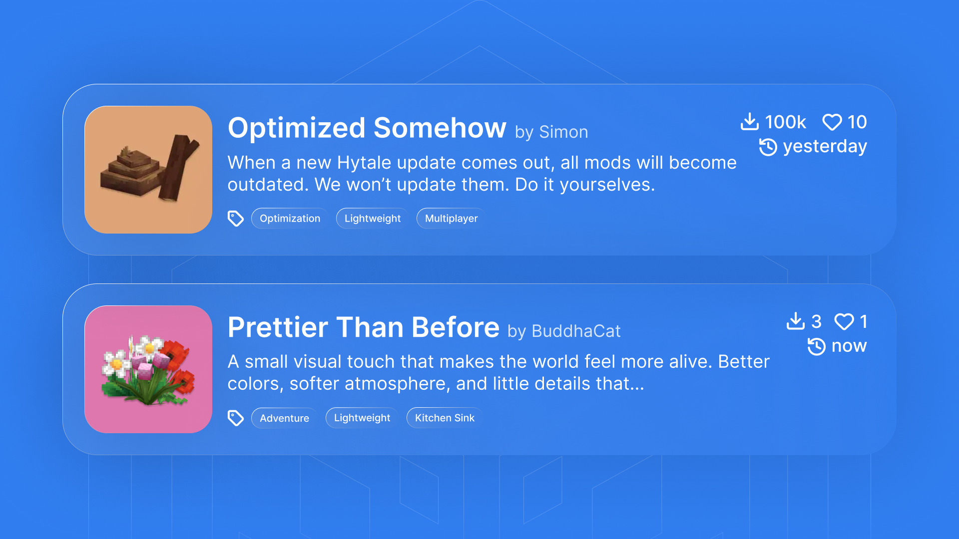 Modpacks, UI improvements, 2FA, and more