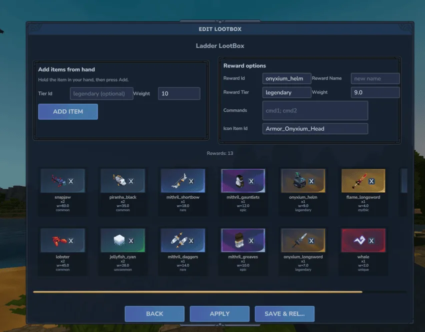 ingame editor